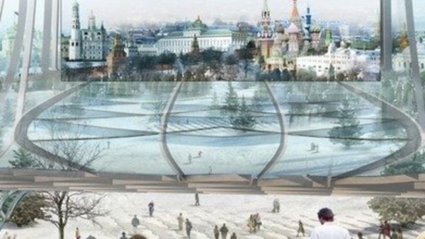 Зарядье парк скетч