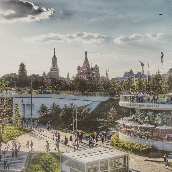 Парк Зарядье рисунок