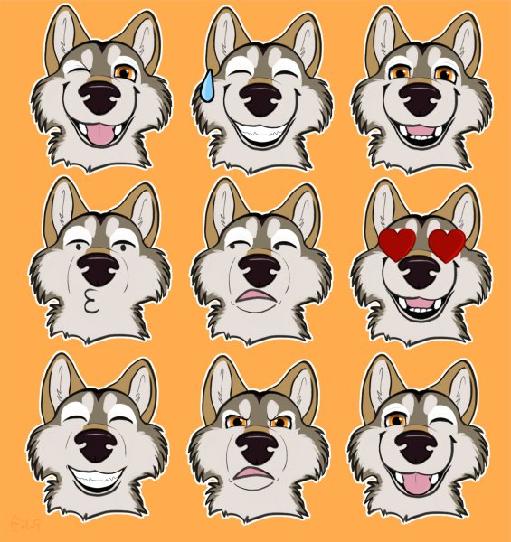 Стикеры эмоции животные