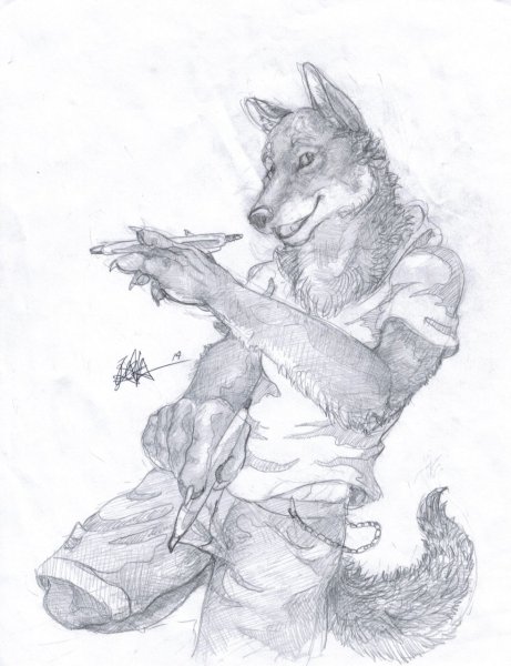 Койот рисовать