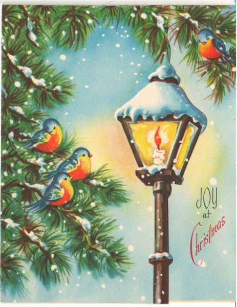 Винтажный новогодний фонарь