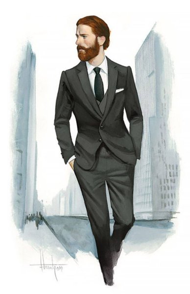 Человек в костюме арт