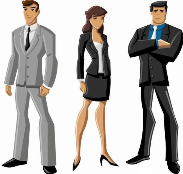 Нарисовать человека в деловом костюме