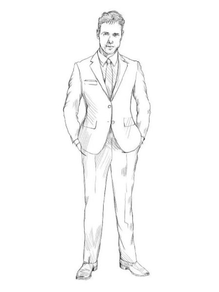 Мужчина рисунок