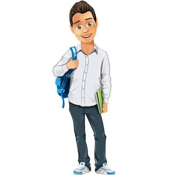 Юноша мультяшный