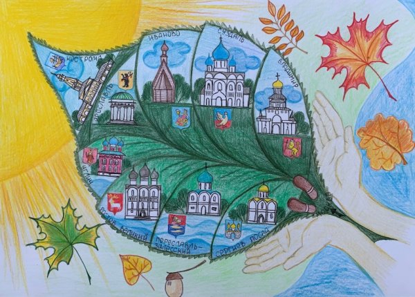 Город золотого кольца рисунок