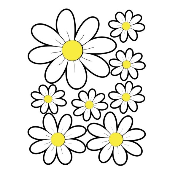 Трафарет ромашки