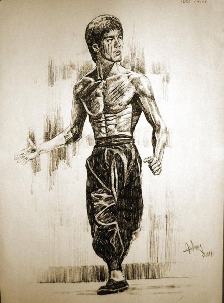 Bruce Lee рисунки