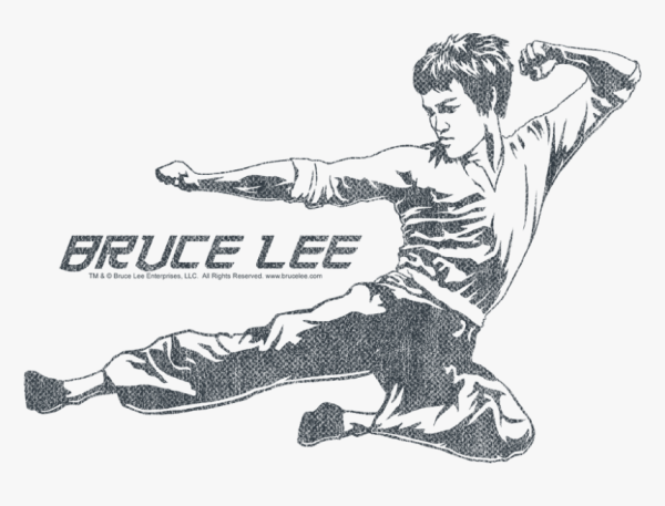 Рисунок удара Брюса ли