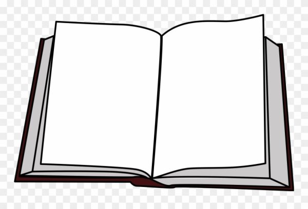 Рисунок раскрытой книги для детей