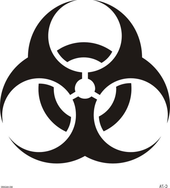 Hazard знак биологическое оружие
