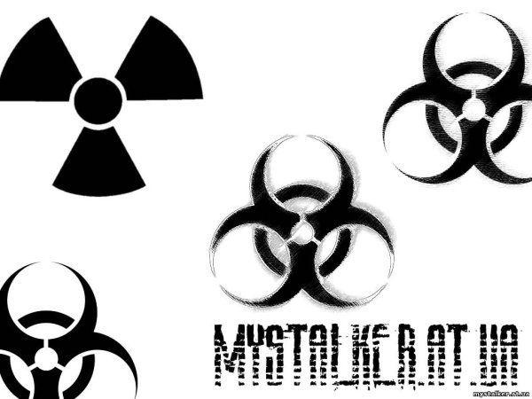 Знак радиации маленький