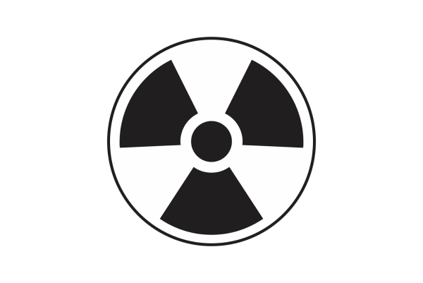 Знак радиации маленький