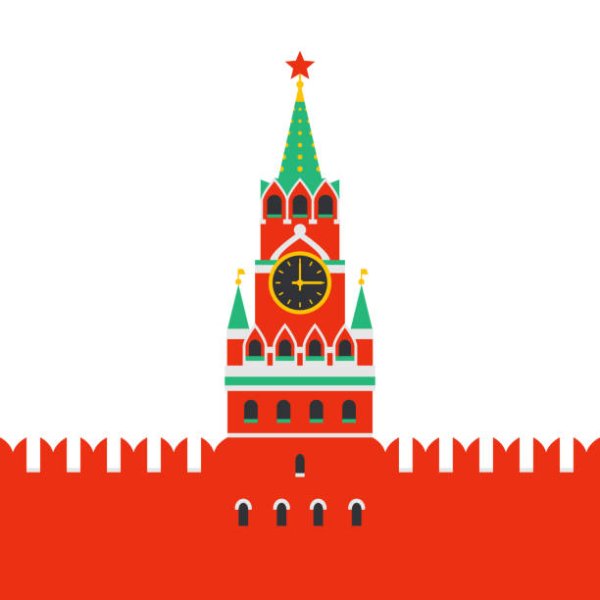 Спасская башня Московского Кремля вектор