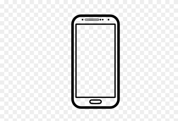 Нарисованный смартфон