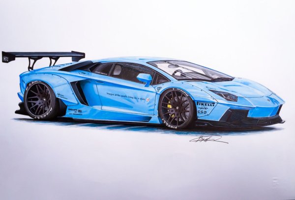 Ламборгини авентадор а4 бумаги
