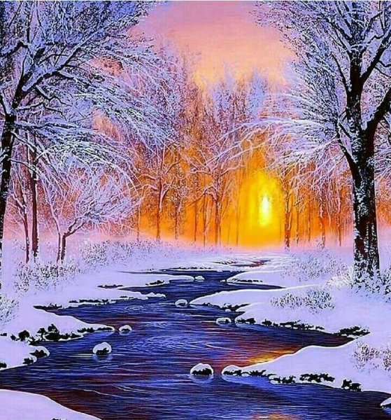 Ольги Базановой - "зимний закат"