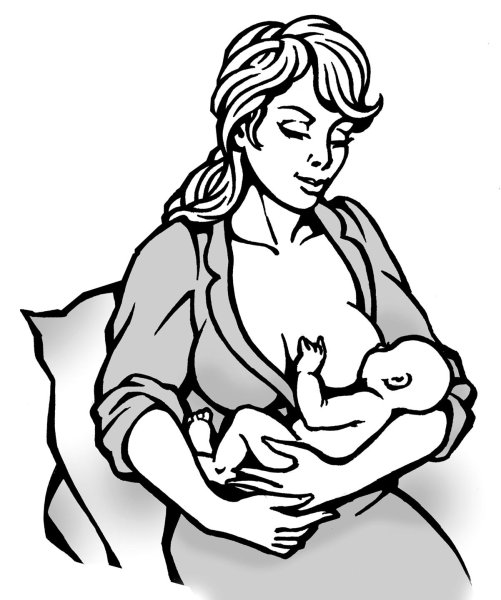 Грудное вскармливание без фона