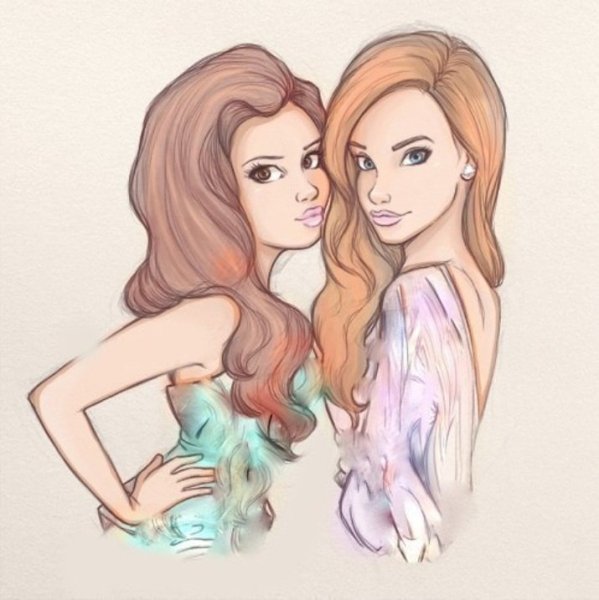 Рисуночки для лучшей подруги