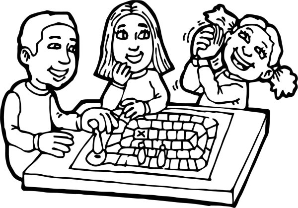 Настольная игра раскраска