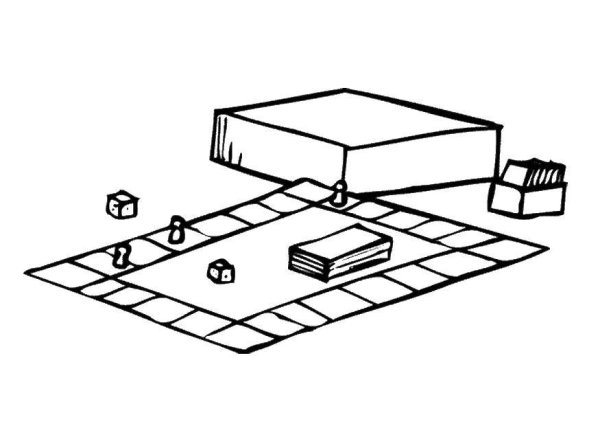 Настольная игра раскраска