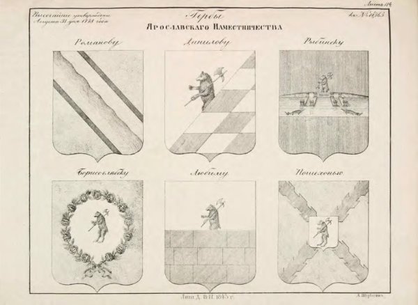 Герб семьи Троекуровых и Дубровских