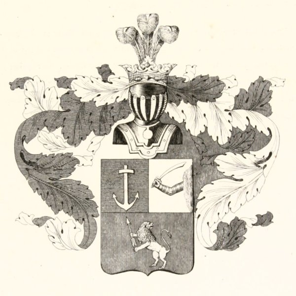 Герб рода Дубровских и Троекуровых