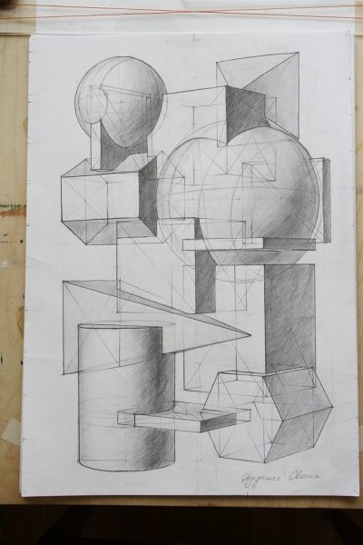 Объемная архитектурная композиция СПБГАСУ экзамен