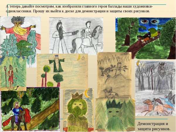 Главные герои баллады Лесной царь