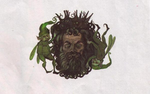 Рисунок по балладе Шуберта Лесной царь