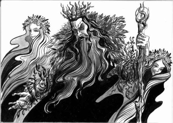 Иллюстрация лесного царя в балладе Лесной царь