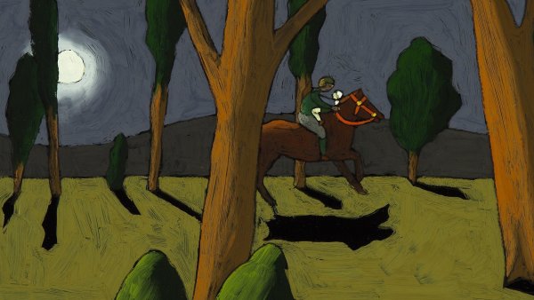 Рисунок к балладе Лесной царь