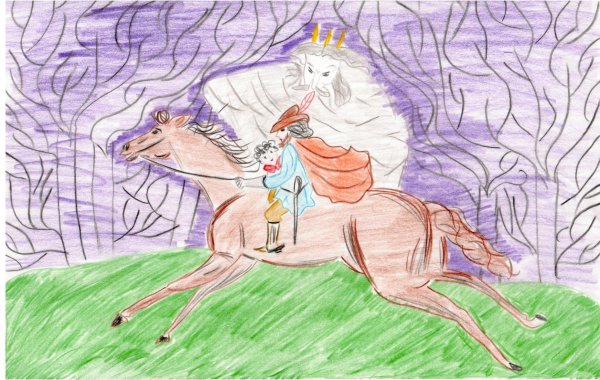 Иллюстрация к балладе Лесной царь ф.Шуберта