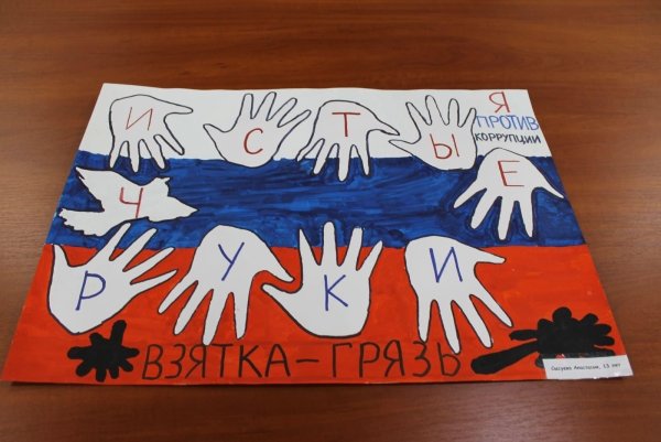 Мир без коррупции плакат