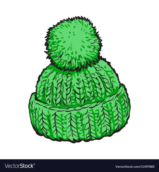 Зимняя шапка на прозрачном фоне