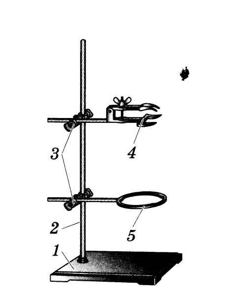 Строение лабораторного штатива химия