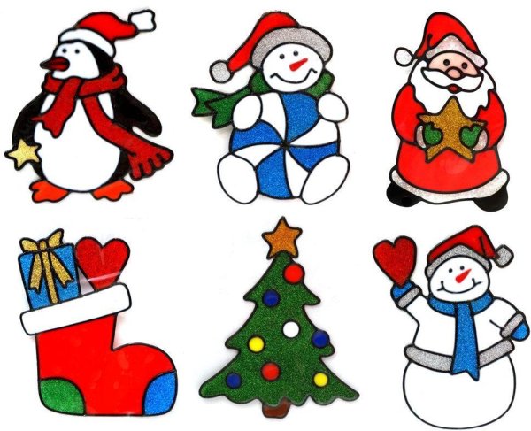 Маленькие новогодние рисунки