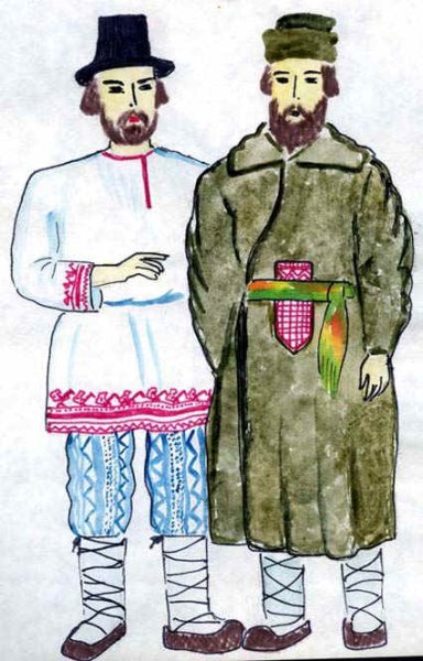 Одежда селян древней Руси