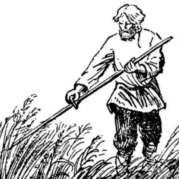 Крестьянин на прозрачном фоне