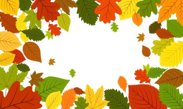 Макет осенних листьев