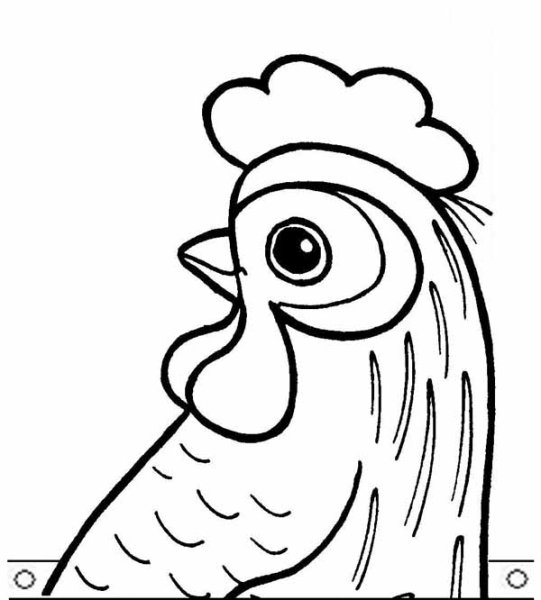 Маска петуха раскраска