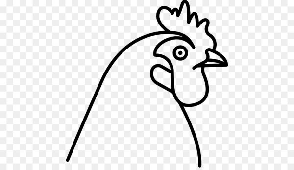 Голова курицы вектор