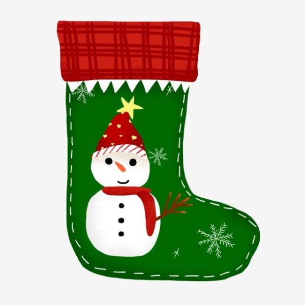 Шаблон новогоднего носсочька