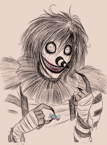 Рисунки крипипасты смеющийся Джек