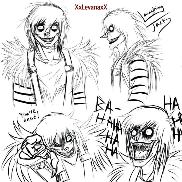 Нарисовать смеющегося Джека