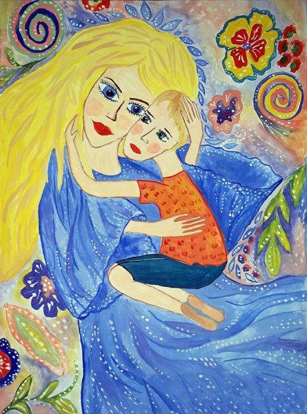 Рисунок на тему любимая мама