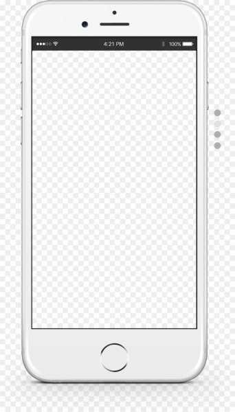 Смартфон на прозрачном фоне