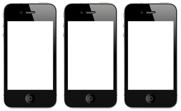 Шаблон мобильного телефона