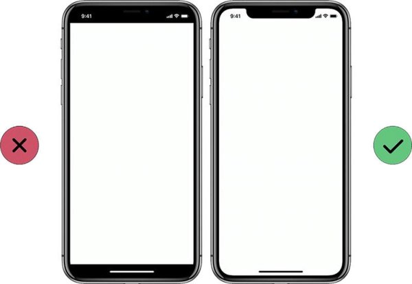 Макет смартфона iphone x