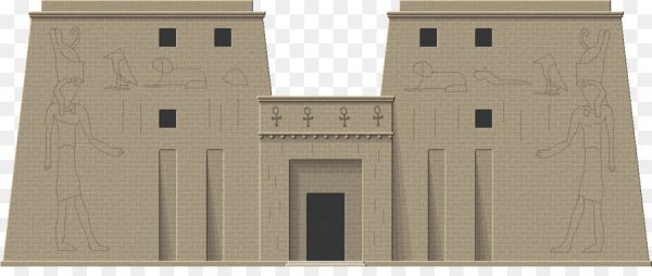 Храм в Луксоре фасады рисунок